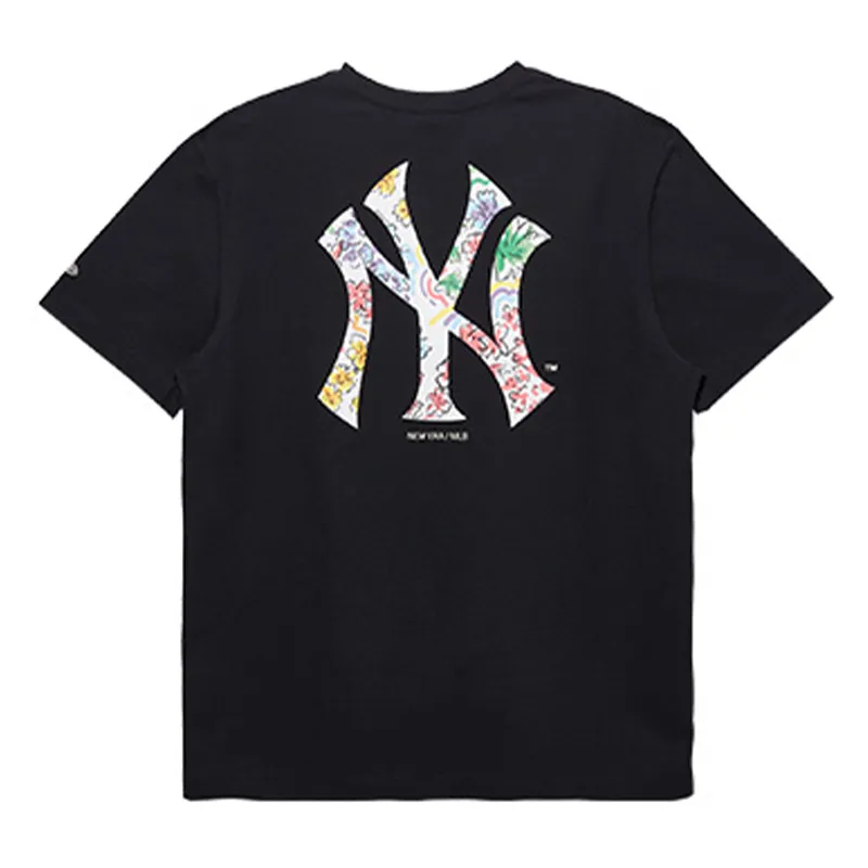 New Era T Shirt Couple, Trendy And Versatile Unisex Black