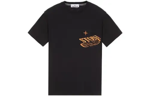 STONE ISLAND T Shirt Men's Jet Black
