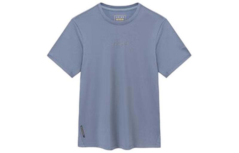 ANTA Variety Training Collection T Shirts Men's Rabbit Gray Crew Neck Moderate Straight Fit