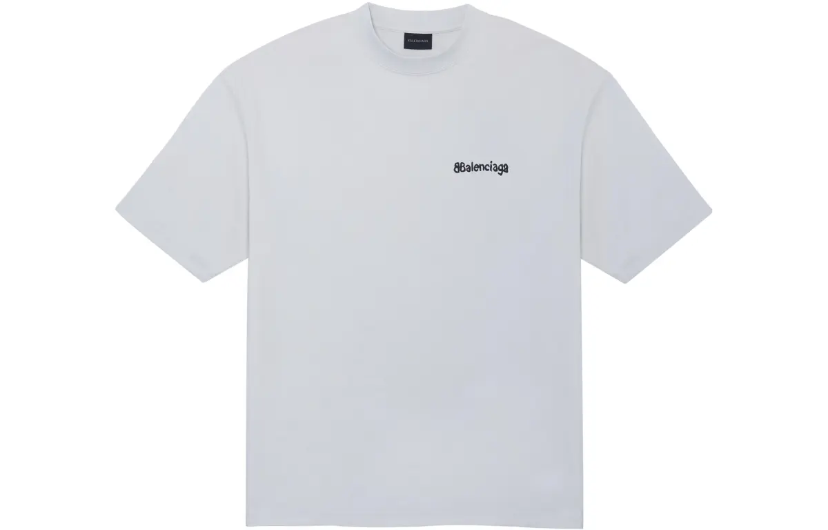 Balenciaga T Shirt Loose Fit Men's White