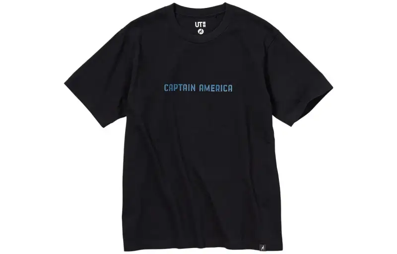 UNIQLO T Shirts Unisex Black Crew Neck Moderate