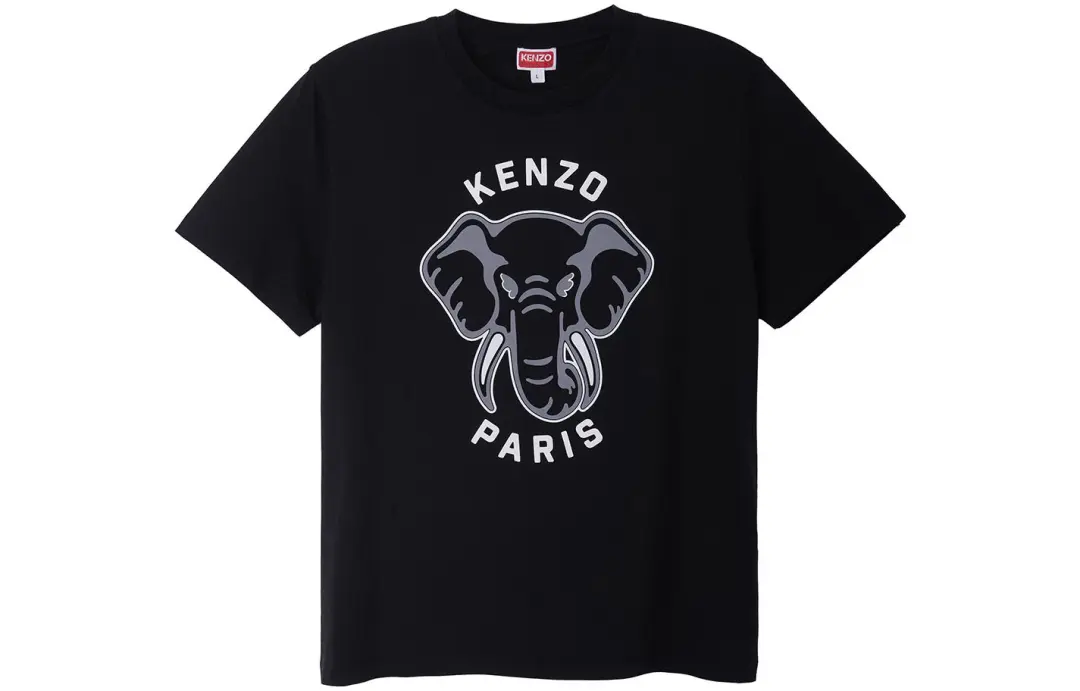 KENZO Elephant-print Cotton T-shirt