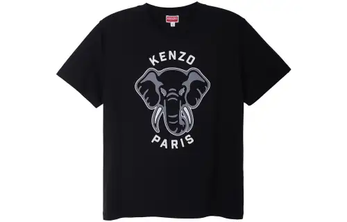 KENZO Elephant-print Cotton T-shirt