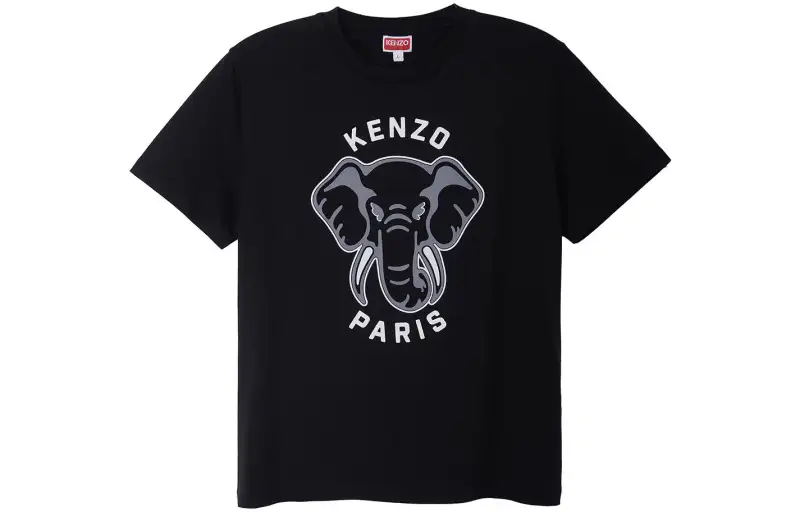 KENZO Elephant-print Cotton T-shirt