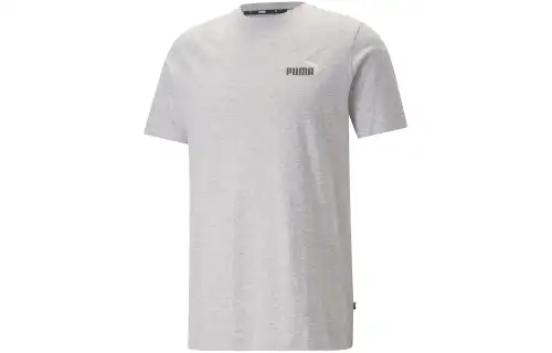 PUMA ESS+2 COL SMALL LOGO TEE T Shirt Men's Gray