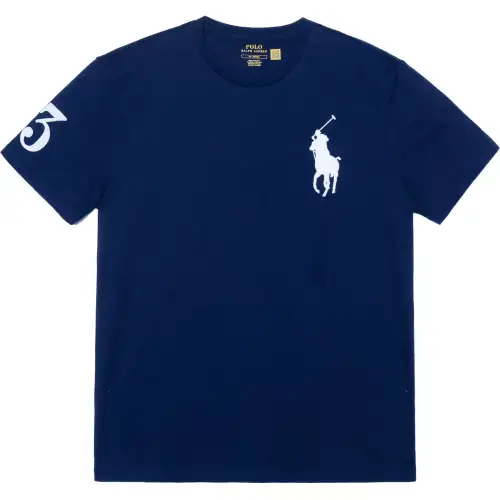 Polo Ralph Lauren SS23 Embroidery Pullover Short-Sleeve T-Shirt Navy Blue