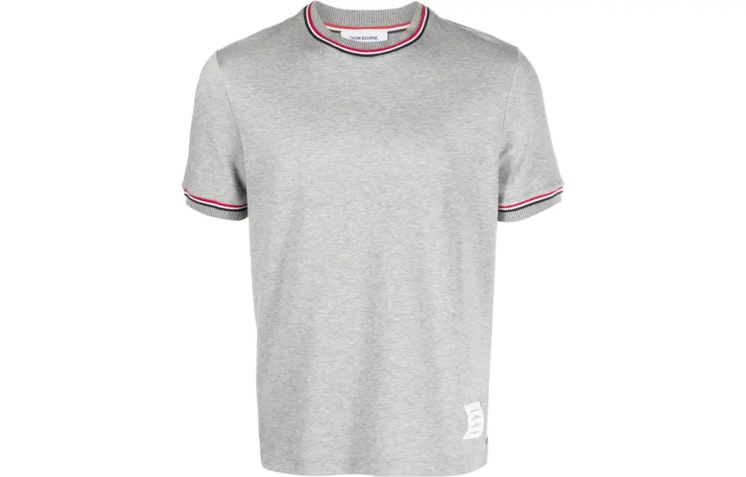 THOM BROWNE Milan Striped Crewneck T Shirt