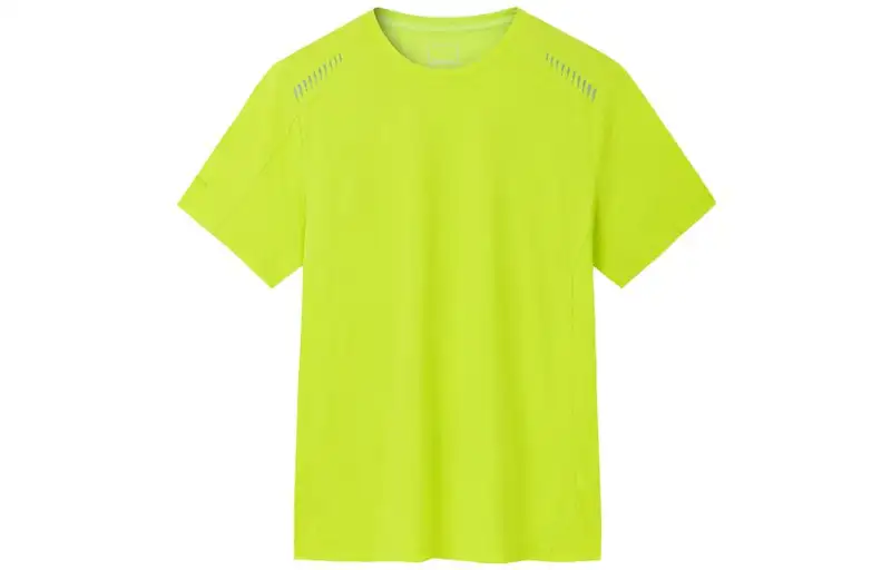 ANTA T Shirts Men's Lime Crew Neck Moderate Straight Fit