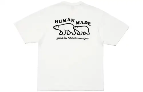 HUMAN MADE T Shirts Unisex Crew Neck Moderate Straight Fit