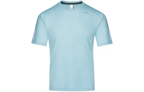 Reebok Knitted Fabric Short Sleeved T Shirts Men's Light Blue