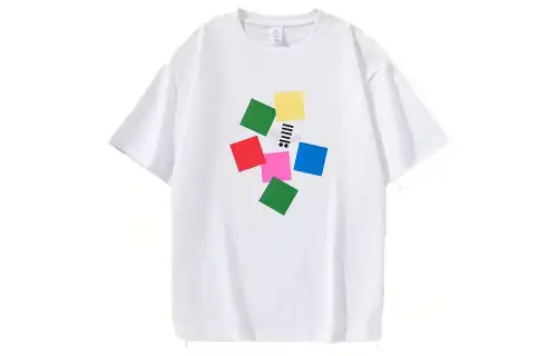 UNIQLO T Shirts Unisex White Crew Neck Moderate Straight Fit