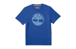 Timberland T Shirts Men's Dark Blue Crew Neck Moderate Straight Fit