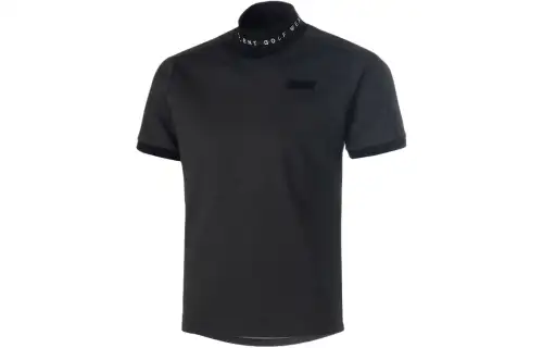 PUMA T Shirts Men's PUMA Black Half Turtleneck Moderate Straight Fit