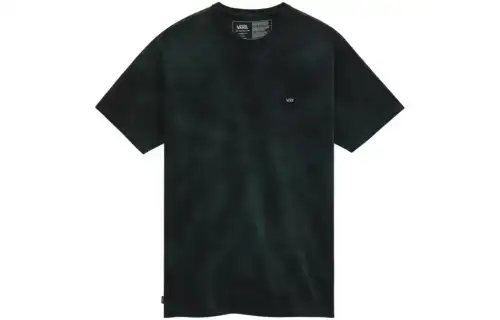 Vans T Shirts Men's Dark Green Crew Neck Moderate Straight Fit