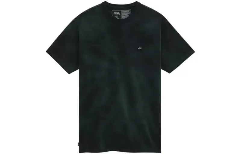 Vans T Shirts Men's Dark Green Crew Neck Moderate Straight Fit