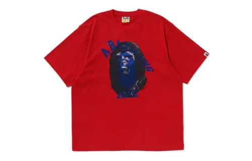 A BATHING APE T Shirts Men's Crew Neck Moderate Straight Fit