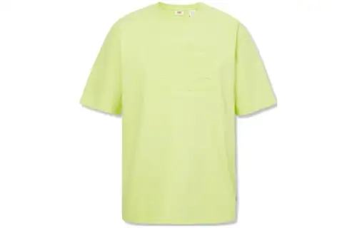 Levis T Shirts Men's Green Crew Neck Moderate Straight Fit