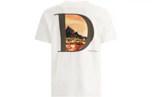 DIOR Quarterly New Products T Shirts Men's White Crew Neck Moderate Straight Fit