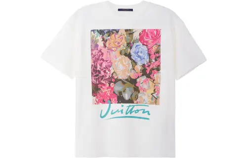 LOUIS VUITTON Lv Flower Tapestry Print T shirt