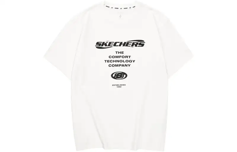 Skechers Sports Life Collection SS24 Drop Shoulder Sleeve T Shirt Men's Marshmallow White