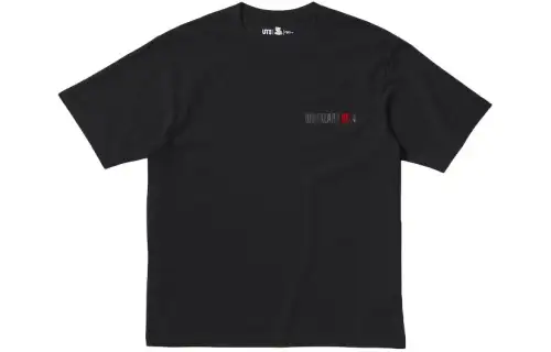 UNIQLO Kosuke Kawamura X Capcom Collaboration T Shirts Unisex Black Crew Neck Moderate