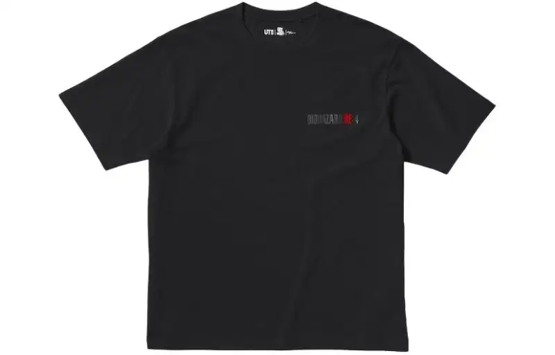 UNIQLO Kosuke Kawamura X Capcom Collaboration T Shirts Unisex Black Crew Neck Moderate