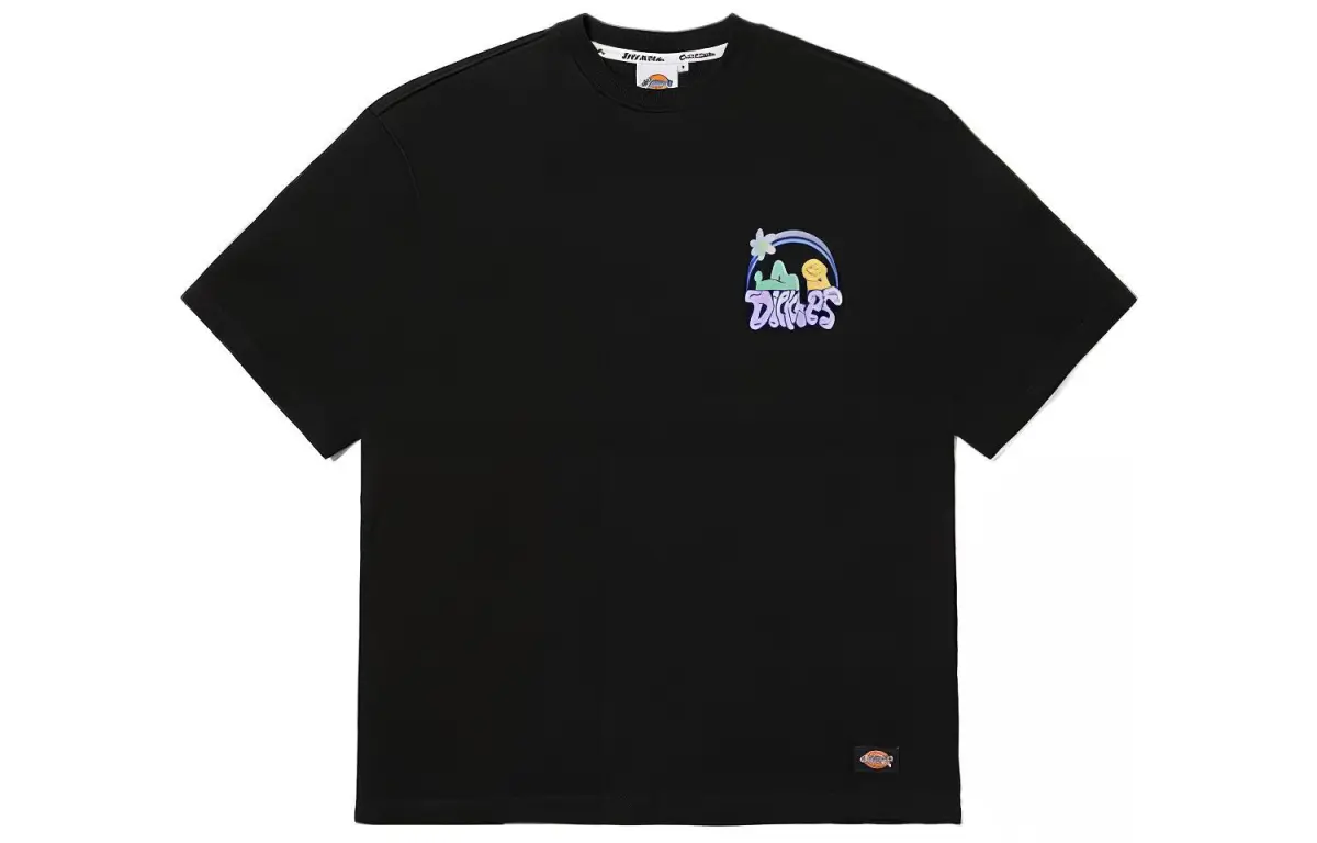 Dickies T-Shirts Men's Black Crew Neck Moderate