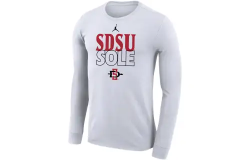 Jordan T Shirts Men's White Crew Neck Moderate Straight Fit