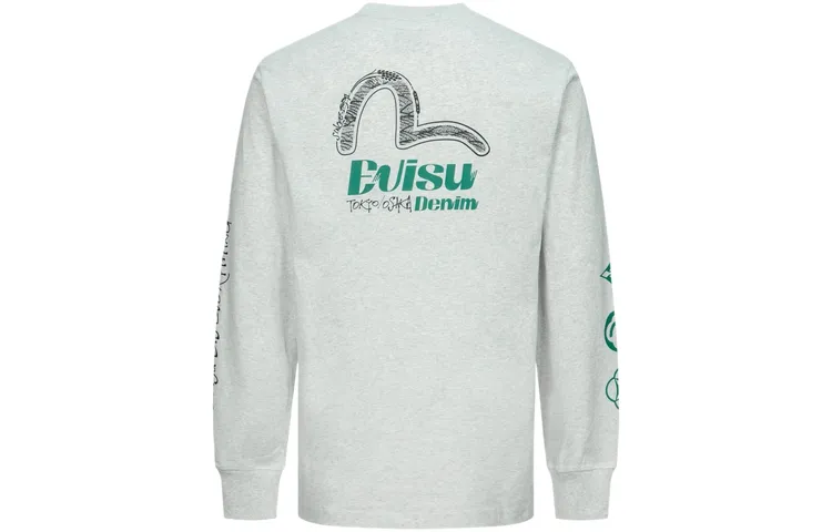 EVISU T Shirts Men's Crew Neck Moderate