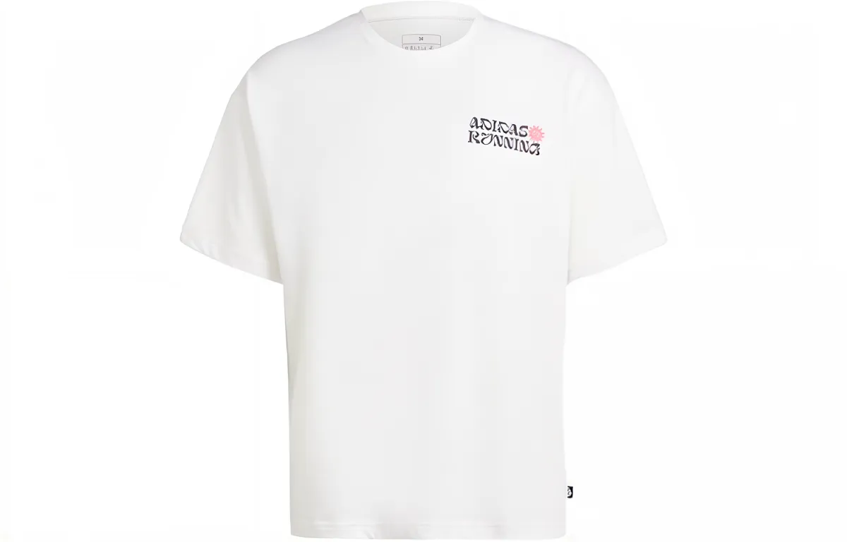 Adidas BREAK THE NORM T-Shirts Unisex White Crew Neck Moderate Straight Fit