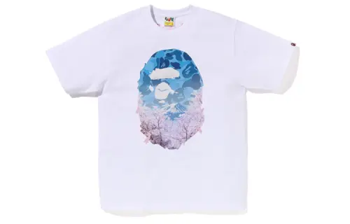 A BATHING APE T Shirts Men's Crew Neck Moderate Straight Fit