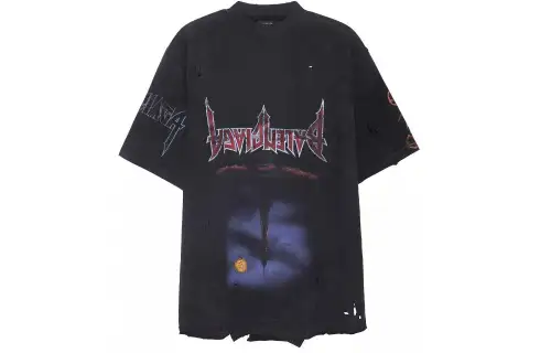 Balenciaga FW23 T Shirt Loose Fit Unisex Black