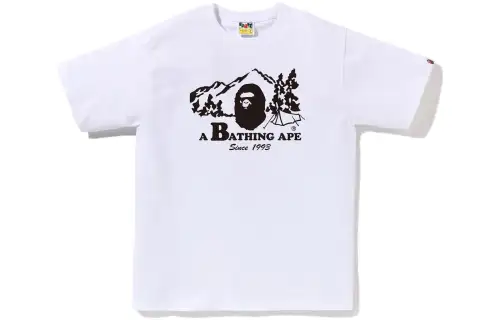 A BATHING APE T Shirts Men's Crew Neck Moderate Straight Fit