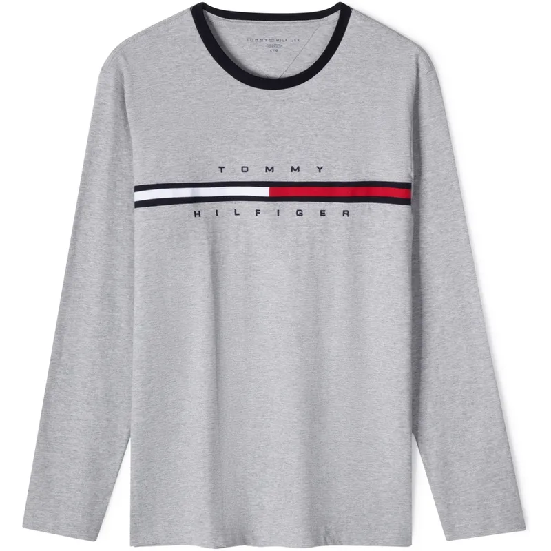 Tommy Hilfiger T Shirts Men's Crew Neck Moderate Straight Fit