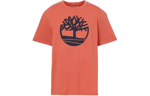 Timberland T Shirt Men's Orange Red