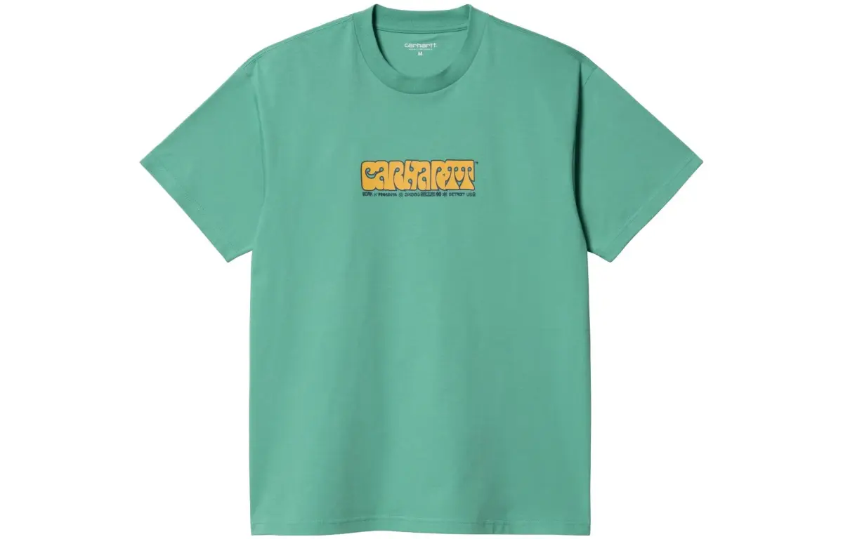 Carhartt WIP T-Shirts Men's Green Crew Neck Moderate