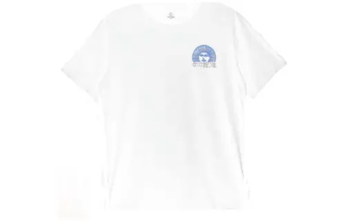 Converse T Shirts Men's White Crew Neck Moderate Straight Fit