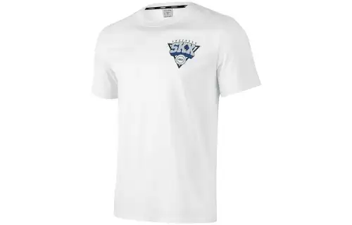 Skechers T Shirts Men's Bright White Crew Neck Moderate Straight Fit