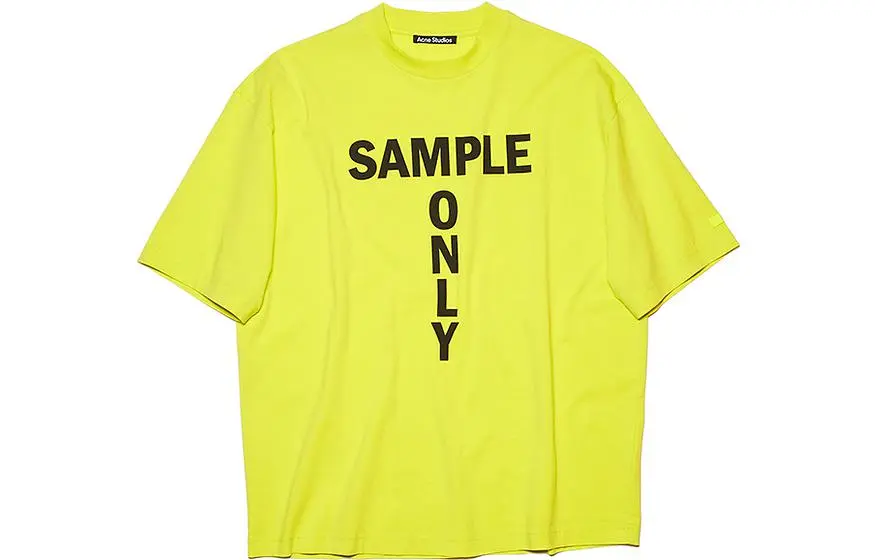 Acne Studios SS22 T Shirt Men's Yellow Green