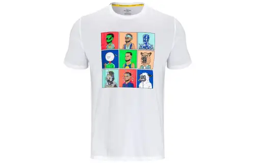 Under Armour T Shirts Men's White Crew Neck Moderate Straight Fit