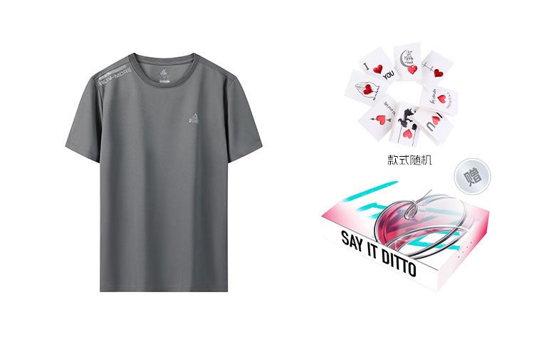 PEAK Running T Shirts Unisex Crew Neck Thin Straight Fit