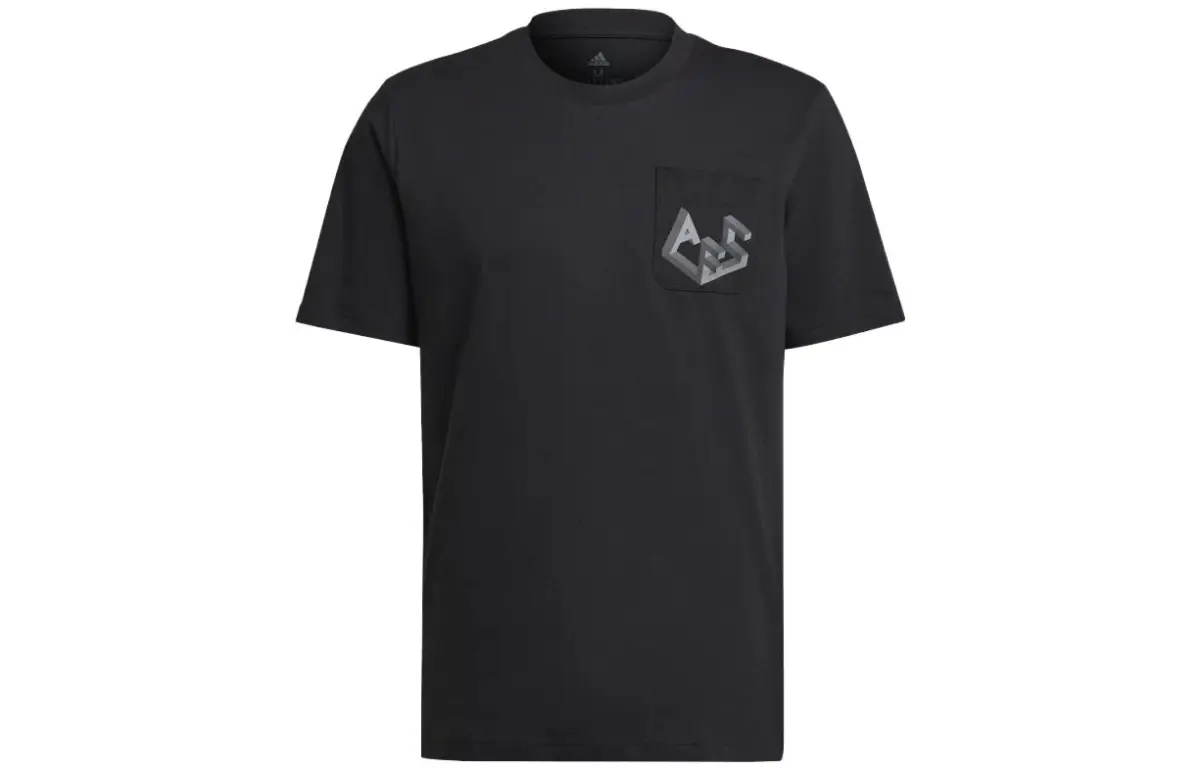 Adidas Real Madrid Football T-Shirts Men's Black Crew Neck Moderate Straight Fit