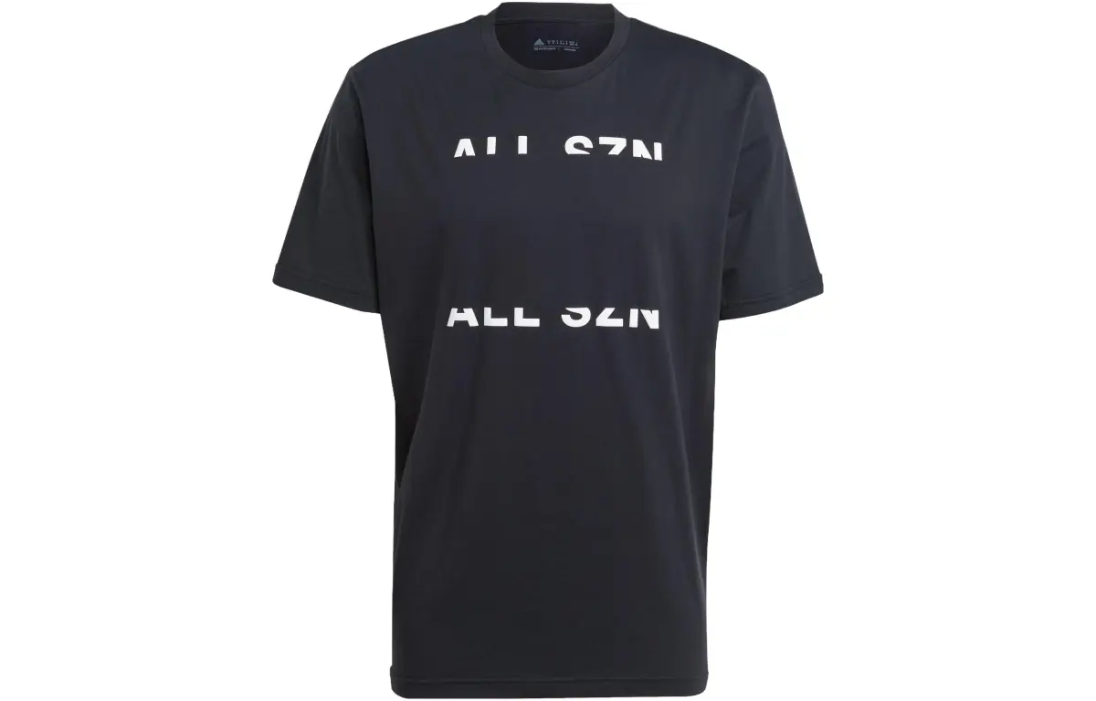 Adidas Sportswear T-Shirts Men's Black Crew Neck Moderate Straight Fit