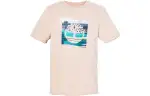 Timberland T Shirts Men's Light Pink Crew Neck Moderate Straight Fit