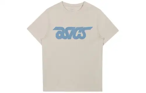 ASICS T Shirts Unisex Black Crew Neck Moderate Other