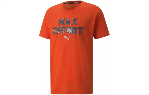 PUMA PERFORMANCE EMPOWERING SLOGAN SS TEE REC T Shirt Men's Orange