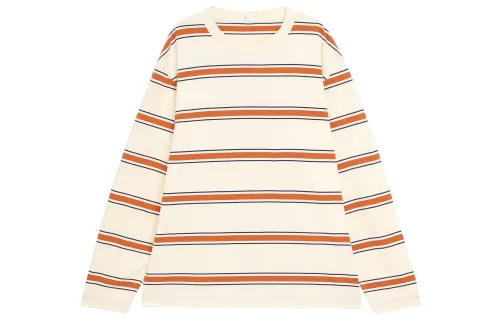 UNIQLO T Shirts Unisex Ivory Crew Neck Moderate Straight Fit