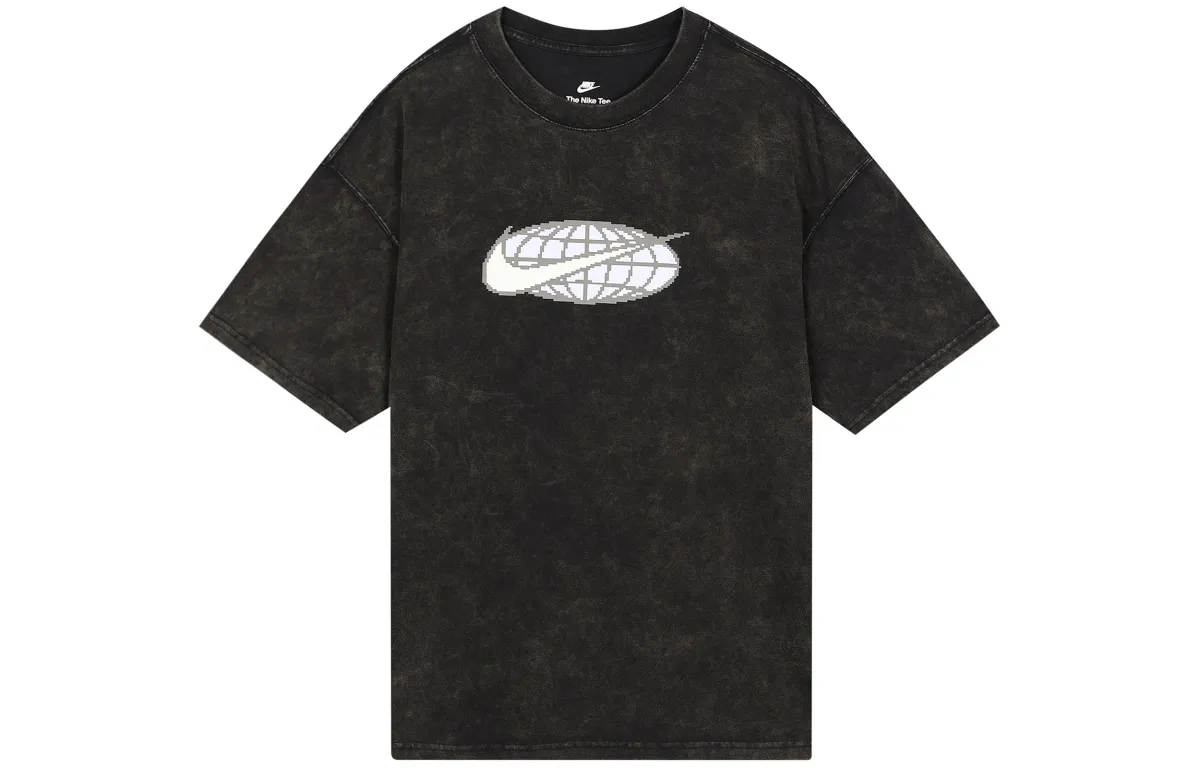Nike T-Shirts Men's Black Crew Neck Moderate