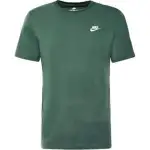 Nike T Shirts Men's Dark Green Crew Neck Moderate Straight Fit