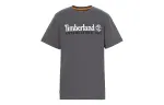 Timberland T Shirts Men's Dark Gray Crew Neck Moderate Straight Fit